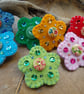 Flower Brooch, Lime Green - Image 3
