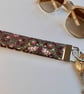 Key ring wrist strap in William Morris design fabric 