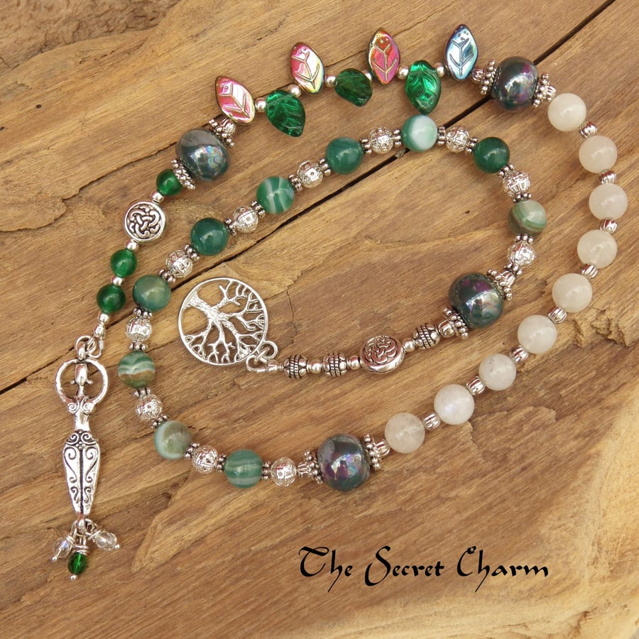 Daughter Of The Forest Prayer Beads, Meditation Mala Beads