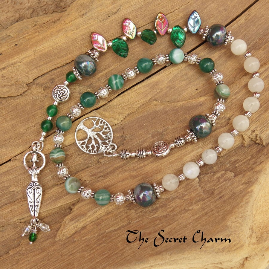 Daughter Of The Forest Rosary Prayer Beads, Meditation Mala Beads