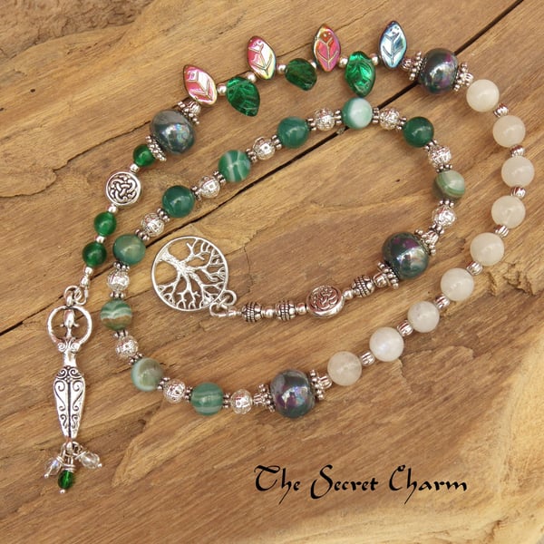 Daughter Of The Forest Rosary Prayer Beads, Meditation Mala Beads