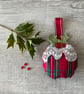  Tartan Christmas Pudding Decoration  - Image 1