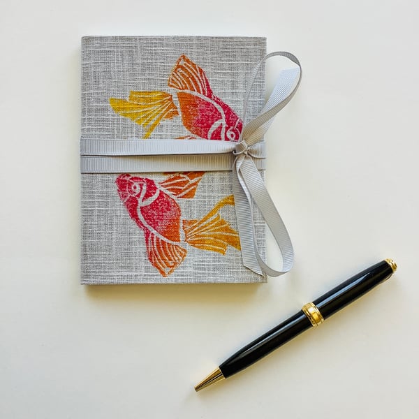 Red and Yellow Koi Fish wellness journal