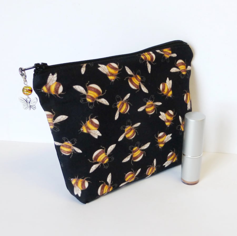 Make up bag, bees