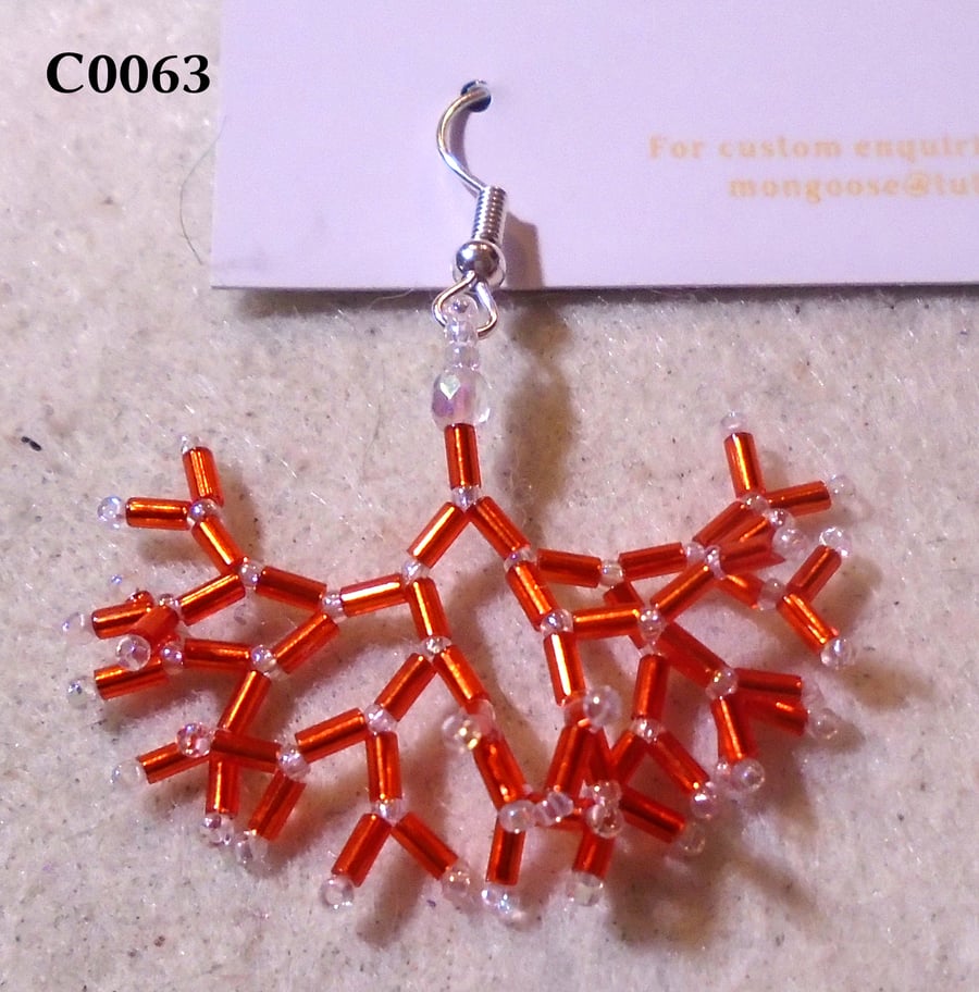 Fractal-style earrings (customisable)