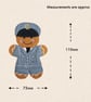 RAF Officer Gingerbread Decoration - Embroidered Air Force Character - Image 2