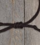 Adjustable Resin Bracelet with Pressed Silverweed Leaf, Blue, Waxed Cotton Cord - Image 5