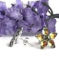 Golden Glows Flower Stud Earrings - Image 4