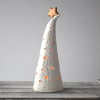 A308 Ceramic Christmas Tree Tea Light Holder (UK postage free)