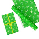 Gift Wrap Dog Paws-Hearts Design & Matching Gift Tag-Wrapping Paper-LG29