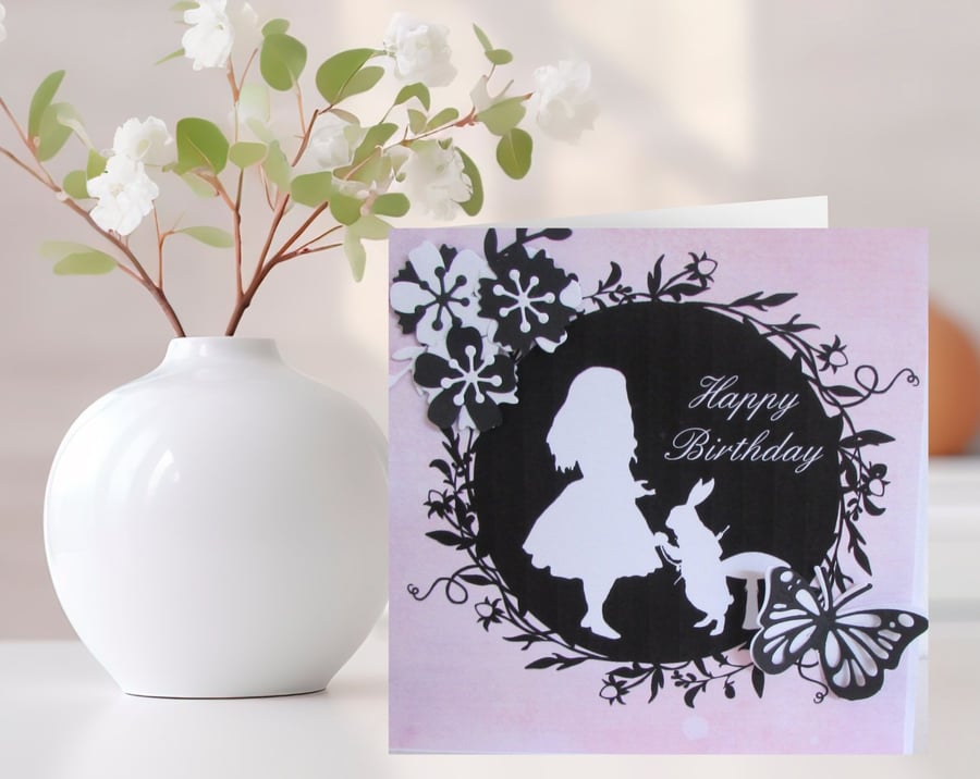 Alice in Wonderland Birthday Card