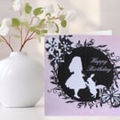 Alice in Wonderland Birthday Card