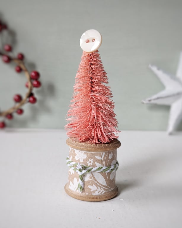Vintage Bobbin Christmas Tree Decoration