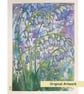 Bluebells mixed media painting, original floral artwork, spring gift - Image 2