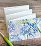 Mini Watercolour Sketchbook with Agapanthus 