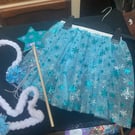 Elasticated skirt with matching headband and wand.