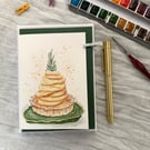 Caramel Apple Tartlet - Watercolour Christmas Card