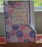'You're very spe-shell to me' diagonal cut card
