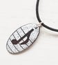 Oval Musical Note Pendant - Quaver - Image 4