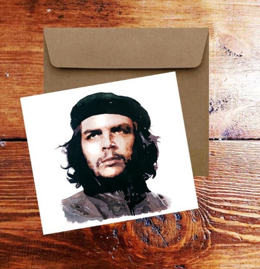 Che Guevara Greeting.Che Guevara card,Che Guevara Greeting Card,Che Guevara Art 