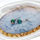 Aurora Earrings with Tibetan Silver