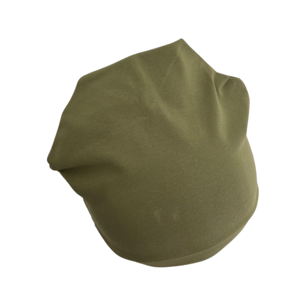 Lightweight Autumn Beanie, Unisex Beanie Hat, Olive Green Fall Beanie, Plain Hat