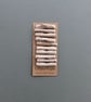 Set of ten driftwood toggle buttons with single hole - Image 2