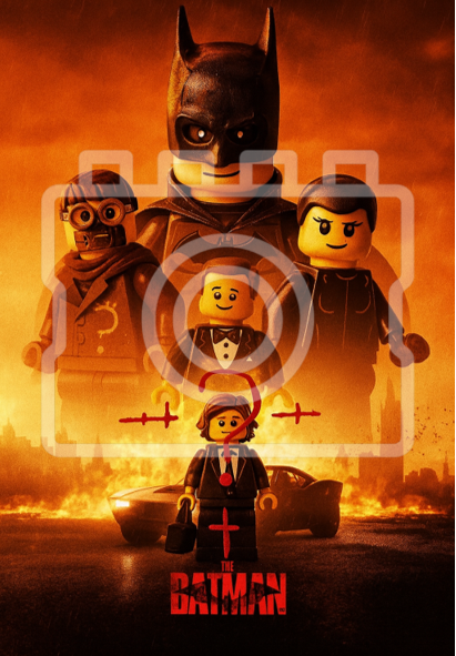 The Batman LEGO-Inspired A4 Art Print - Gotham Movie Poster Style Wall Art