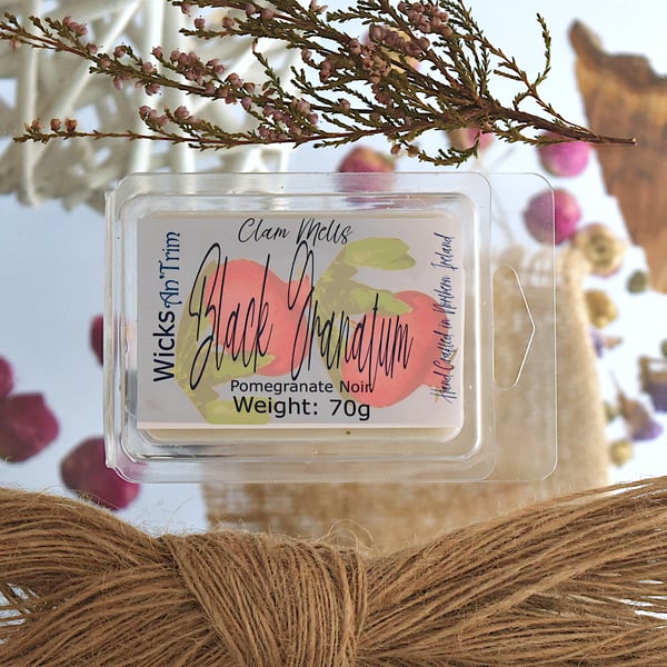Soy Wax Melt Clam Melt - Black Granatum