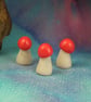 Trio of Toadstools ... Magic! OOAK Sculpt by artist Ann Galvin