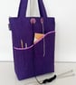 Knitting crocheting project bags purple - Image 1