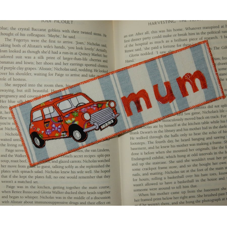 Bookmark Mini car for Mum