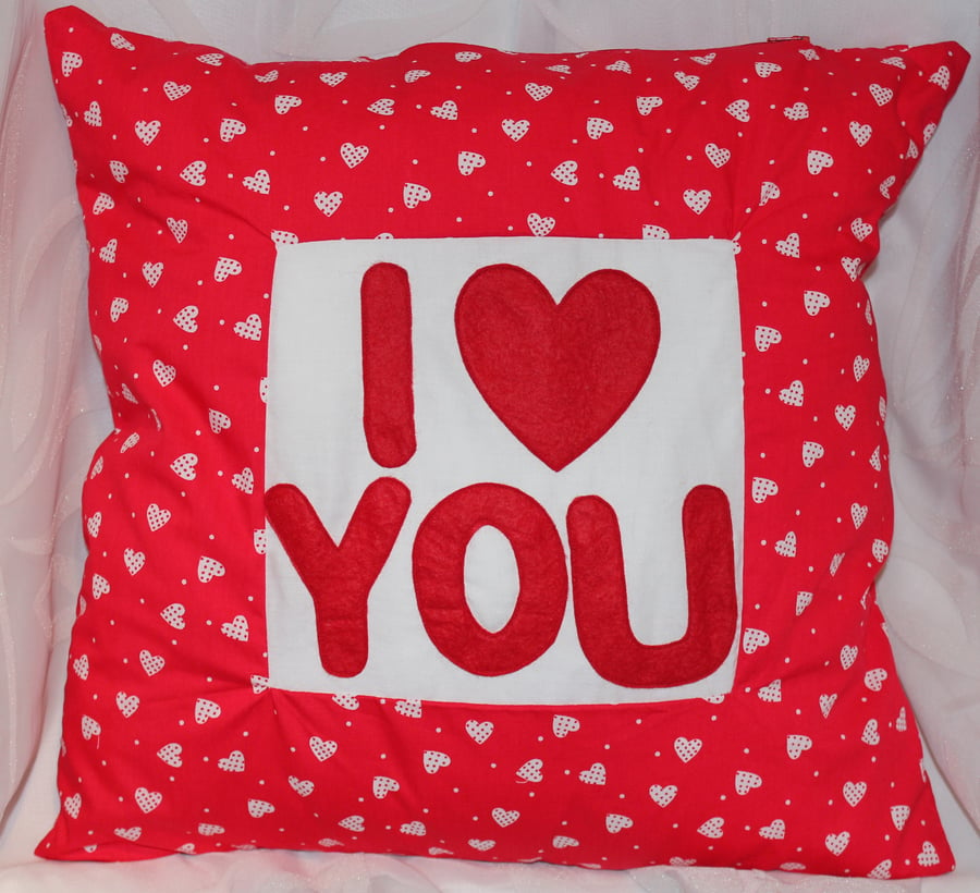 I love you cushion