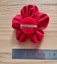 Handmade kanzashi fabric flower brooch - Image 2