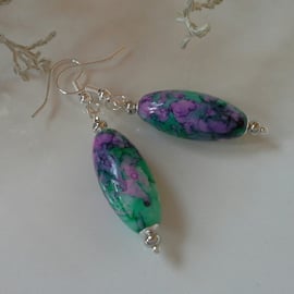 Beautiful Bead Silver Plated Earrings