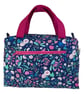 Large wash bag in Liberty cotton, floral toiletries bag with handles and pocket.