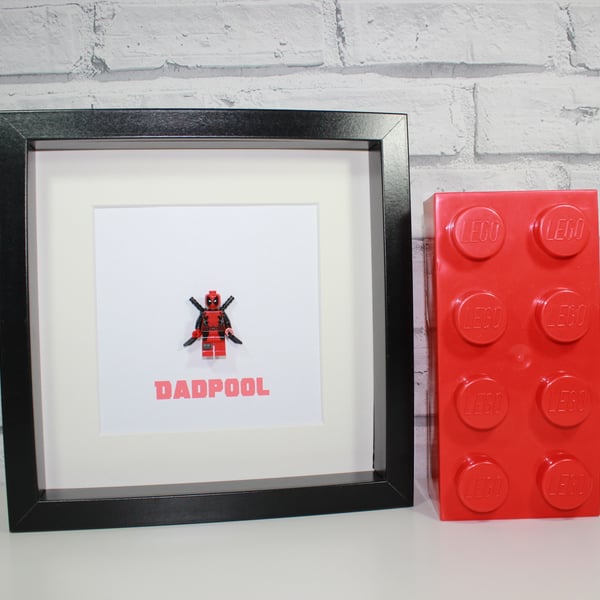 DEADPOOL - Fathers Day - DADPOOL - Quirky minifigure - Lego - Dad - Daddy