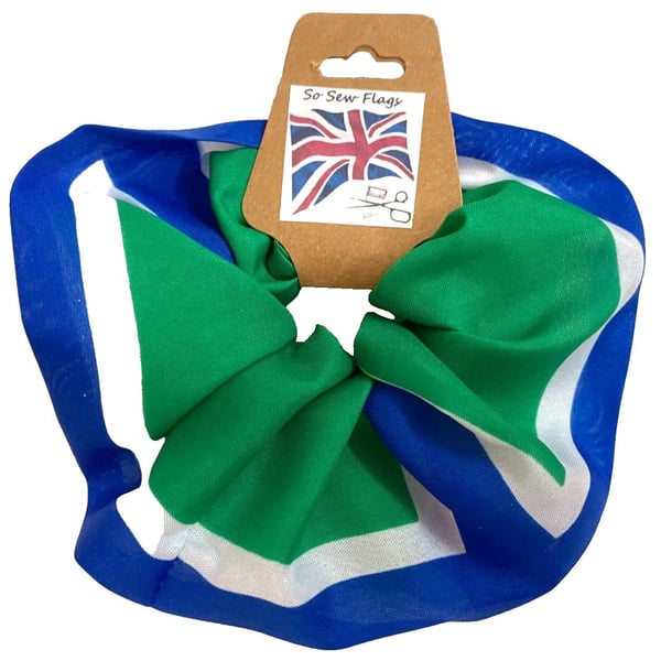 South Uist Outer Hebrides Flag Hair Scrunchie Scrunchies Accessory Band Elastic