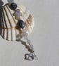 Black Labradorite & Grey Agate Gemstone Beaded Chakra Bracelet "Emilia" - Image 4