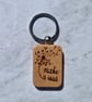 Dandelion make a wish keyring