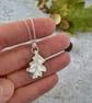 Oak Leaf Pendant Necklace – Recycled Silver Nature Jewellery - Image 6