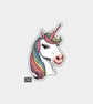 Funny Vinyl Sticker For Adults - Cute Unicorn