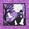 Ghosts Halloween Kit Art Quilt Panel