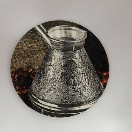 Cezve Turkish Coffee Pot Design Wooden Coasters