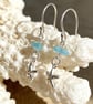 Silver Starfish Sea Glass Earrings - Image 7