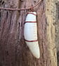 Handmade Copper Wire Wrapped Shell Pendant Necklace - Image 3