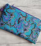 Blue and Purple Marbled Effect Zip Top Storage Bag, Make Up Bag, Pencil Case - Image 5