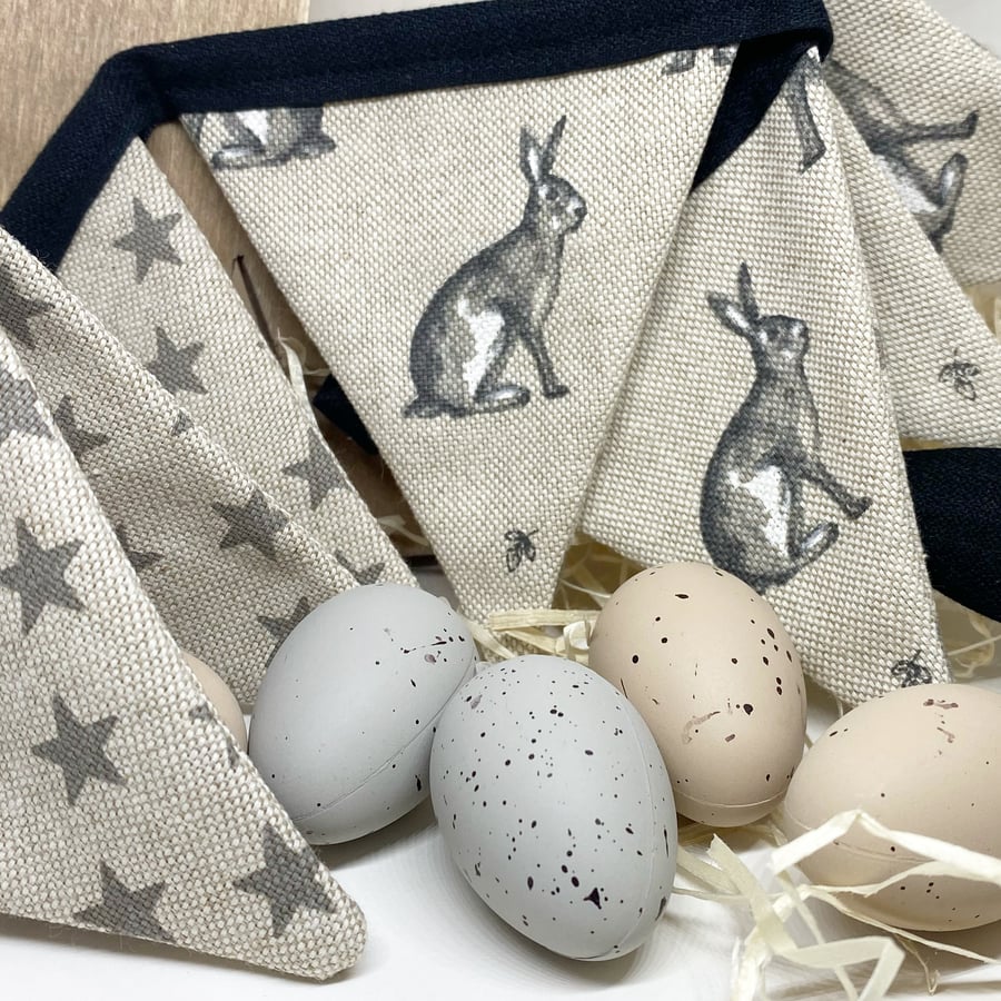 EASTER BUNTING - bunnies and stars