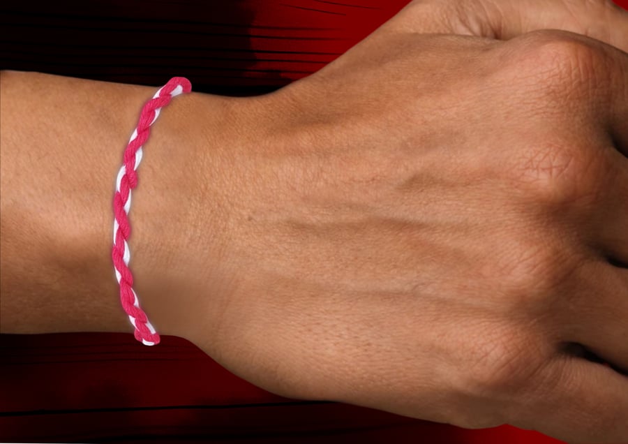 Men’s Football Colours Twisted Bracelet