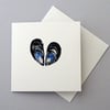 Cornish Mussel Card - Valentine Anniversary Coastal Wedding By The Sea